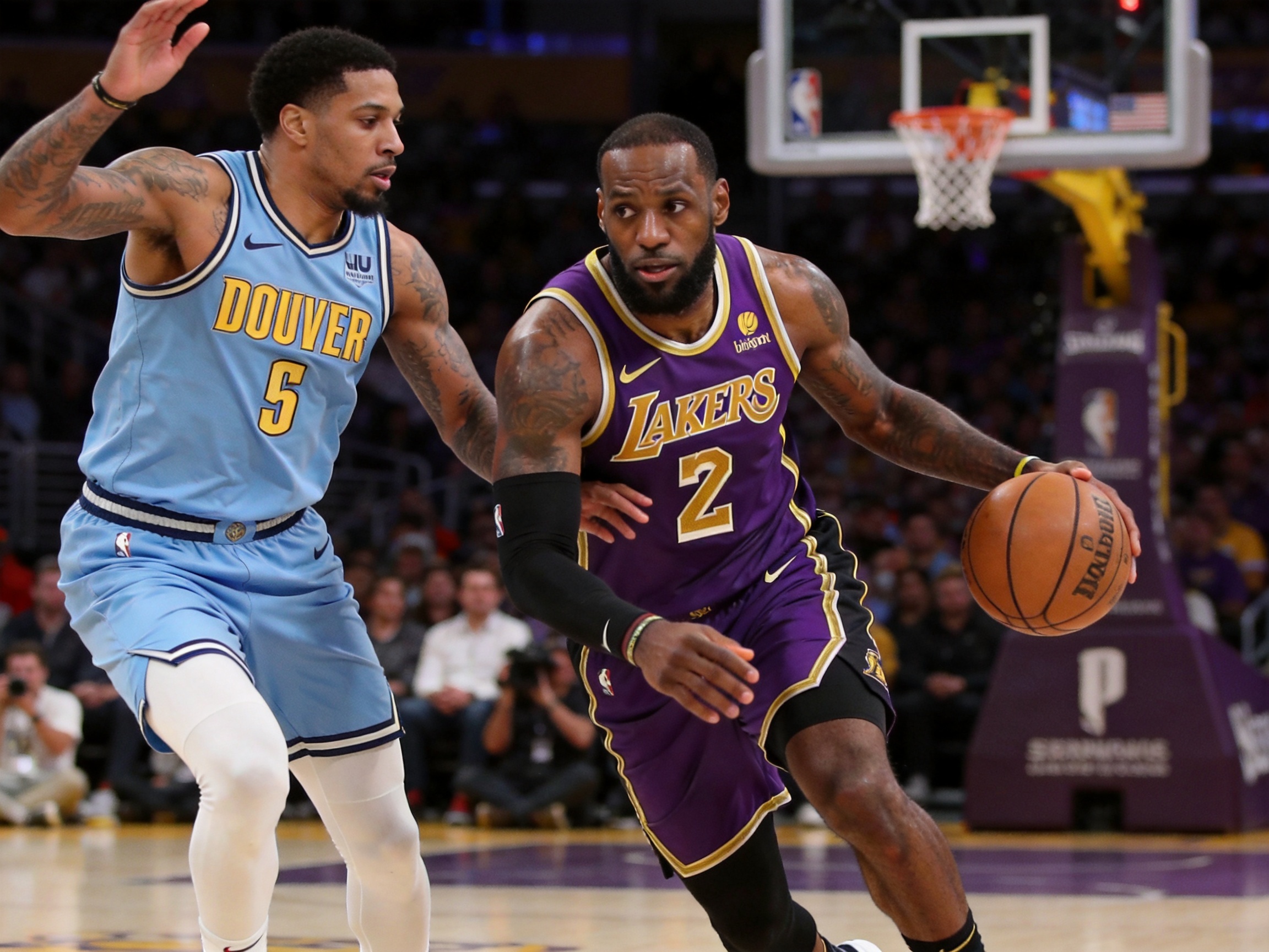 九游体育战报 NBA季后赛湖人vs掘金